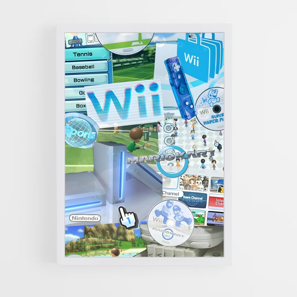 ap-nintendo wii-1 cadre Blanc