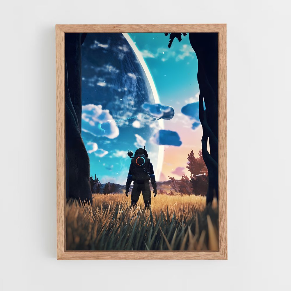 ap-no man sky-16 cadre Bois clair