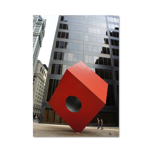 Poster Cube Écarlate