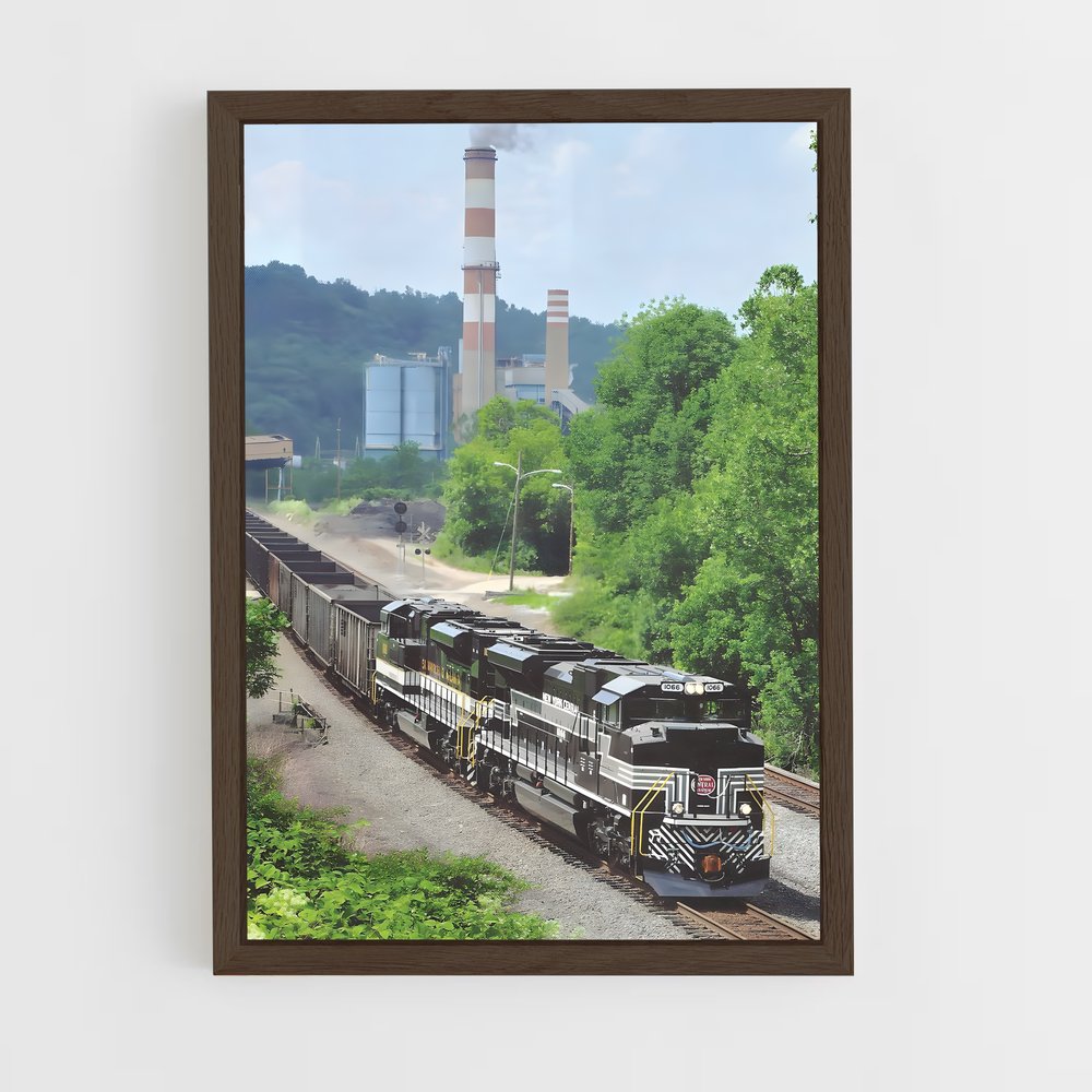 ap-norfolk southern-2 cadre Bois foncé
