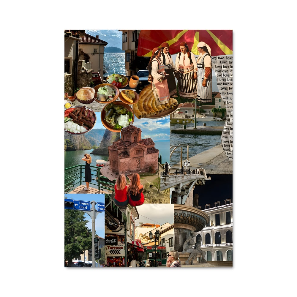 Poster Collage des Balkans