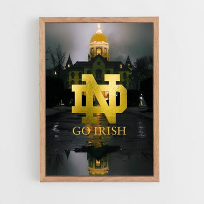 ap-notre dame fighting irish-7 cadre Bois clair