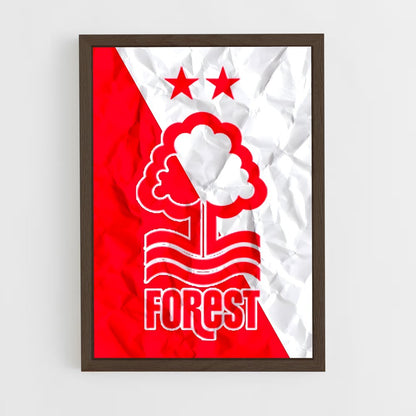 ap-nottingham forest fc-5 cadre Bois foncé