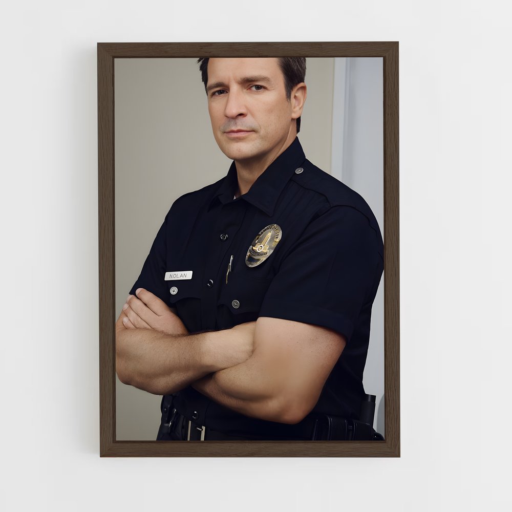 ap-officer finlay-1 cadre Bois foncé