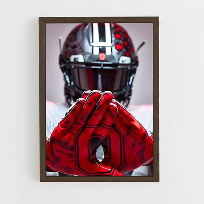 ap-ohio state buckeyes-2 cadre Bois foncé