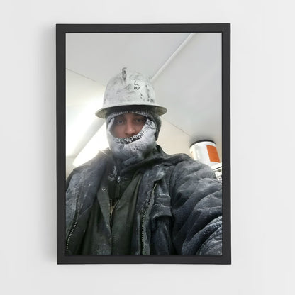 ap-oil rig worker-3 cadre Noir