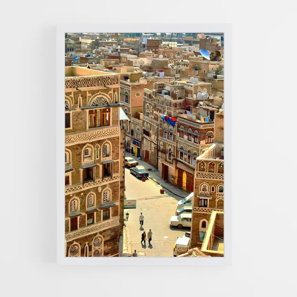ap-old city sanaa-3 cadre Blanc