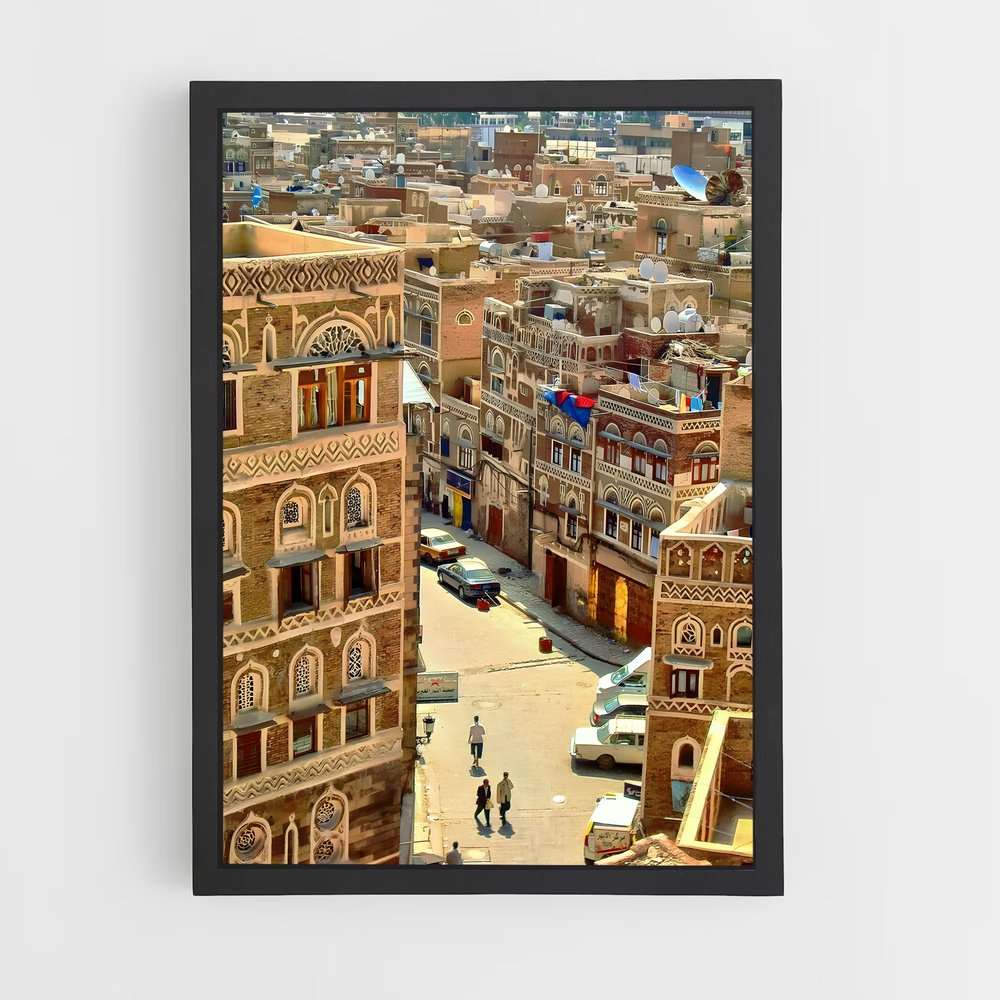 ap-old city sanaa-3 cadre Noir