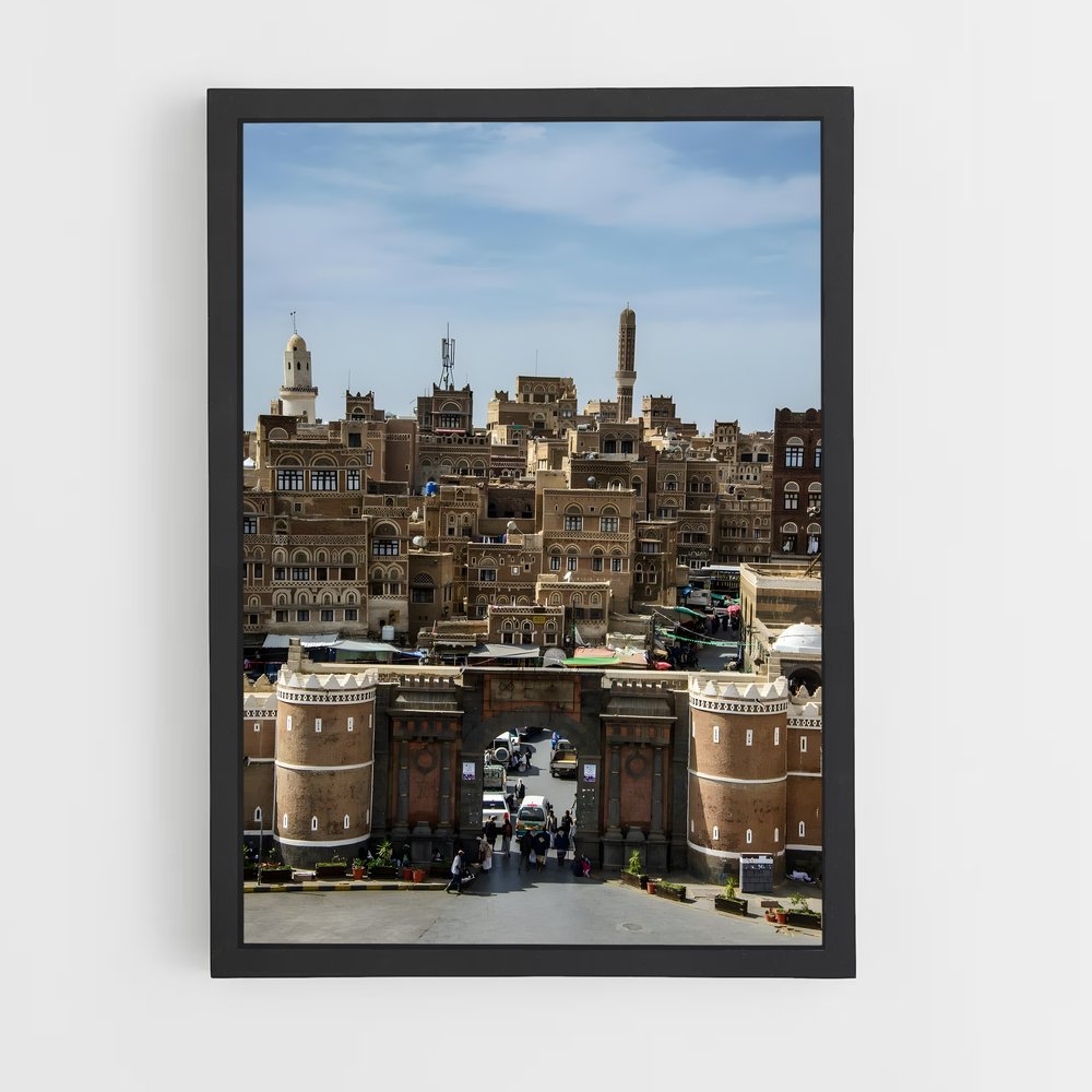 ap-old city sanaa-4 cadre Noir