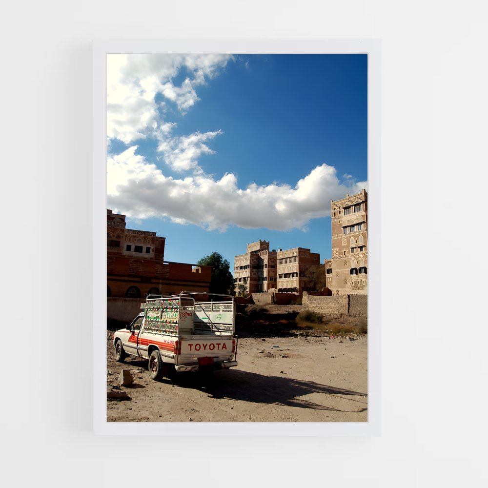 ap-old city sanaa-7 cadre Blanc