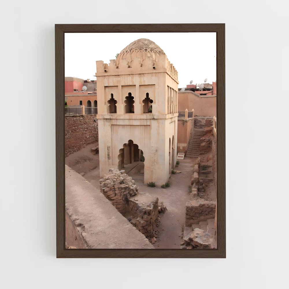 ap-old friday mosque moroni-4 cadre Bois foncé