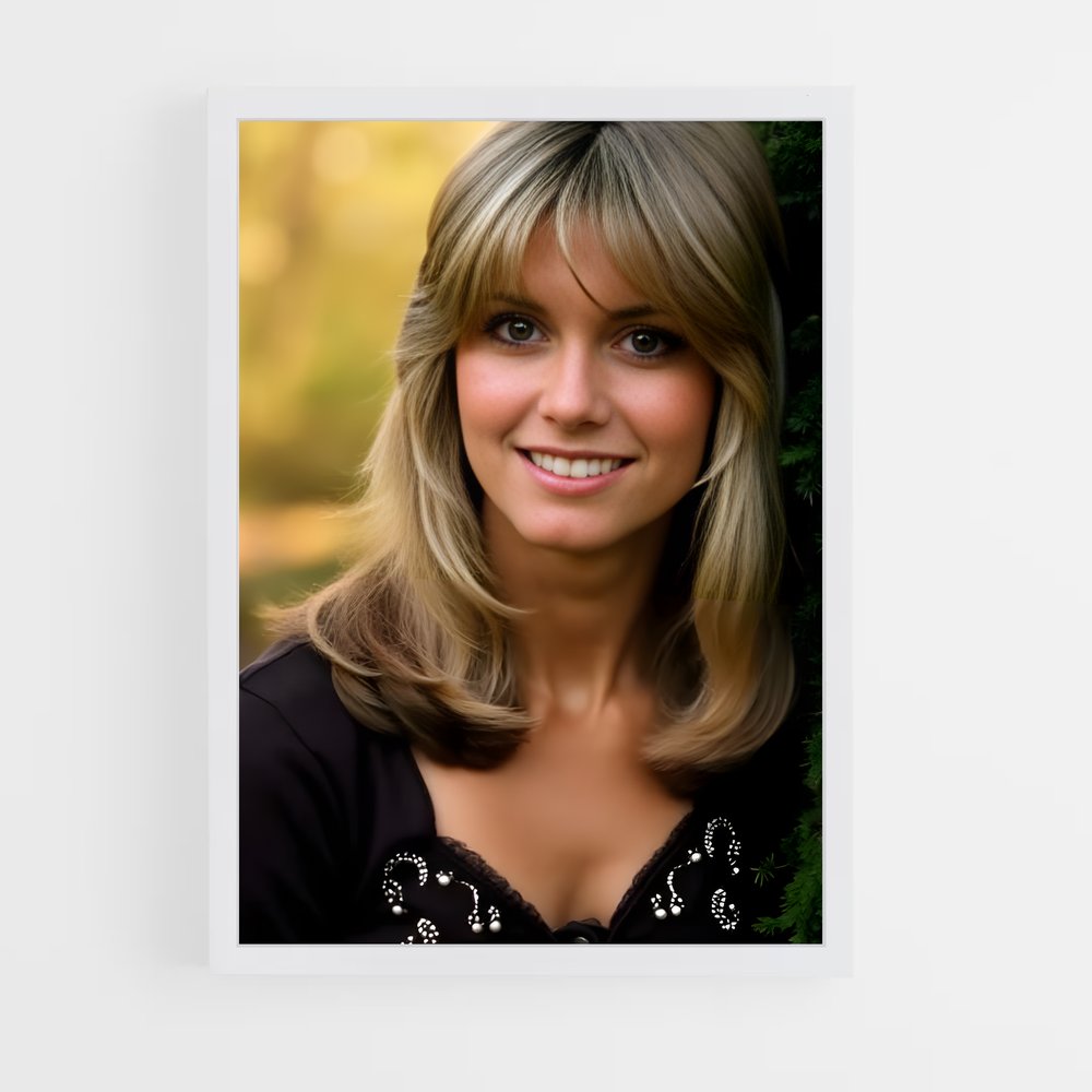 ap-olivia newton-john-11 cadre Blanc