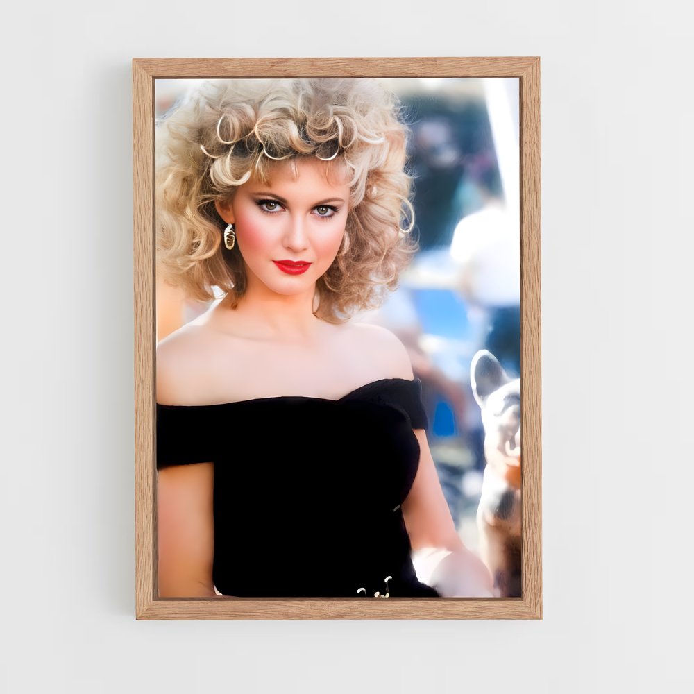 ap-olivia newton-john-3 cadre Bois clair