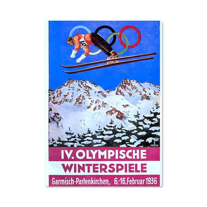Poster Olympics ski jumping 75716