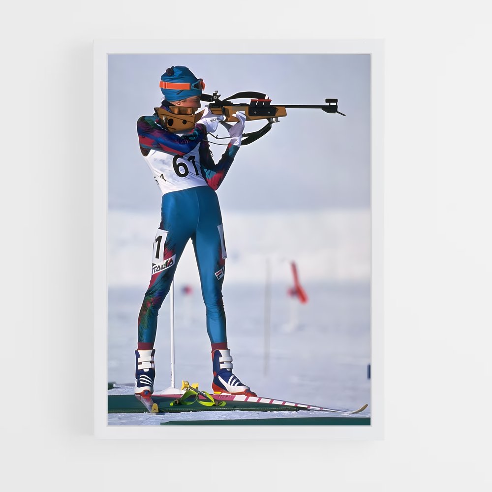 ap-olympics biathlon-1 cadre Blanc