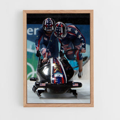 ap-olympics bobsled-1 cadre Bois clair
