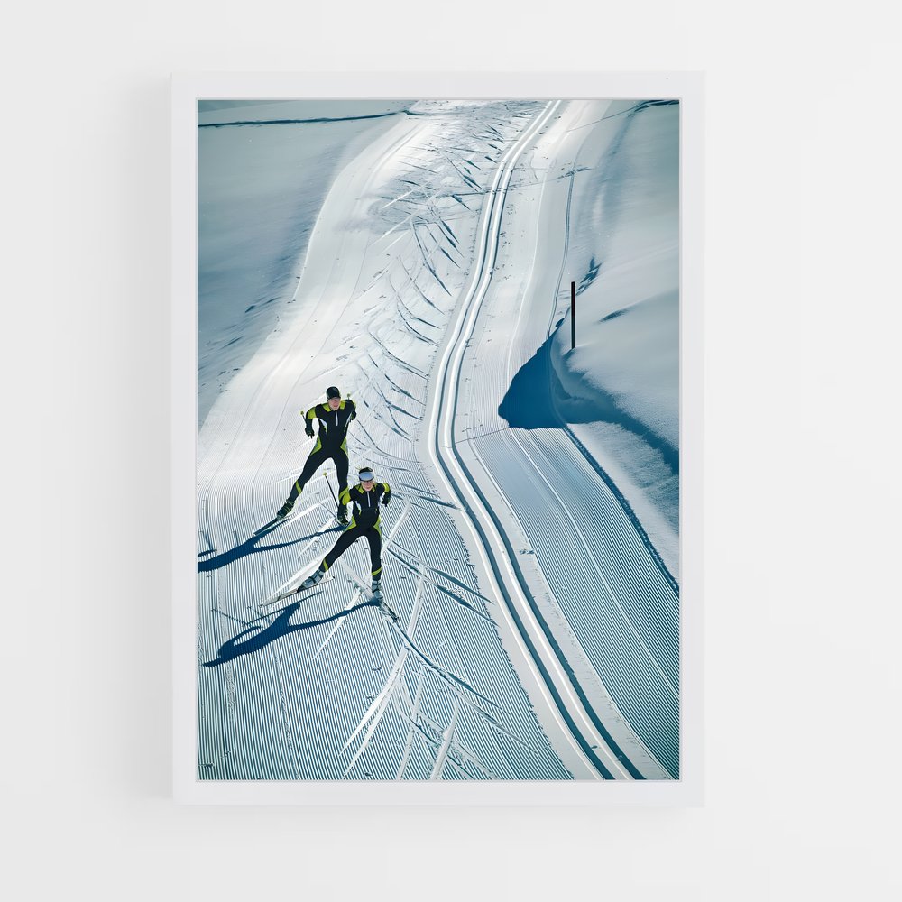 ap-olympics cross country skiing-5 cadre Blanc