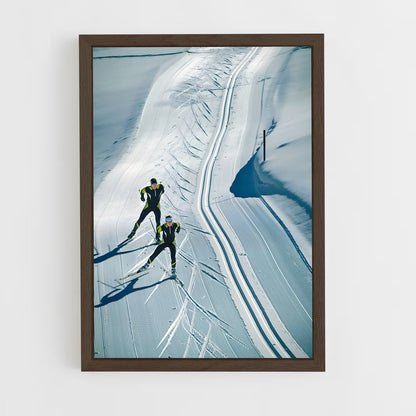 ap-olympics cross country skiing-5 cadre Bois foncé