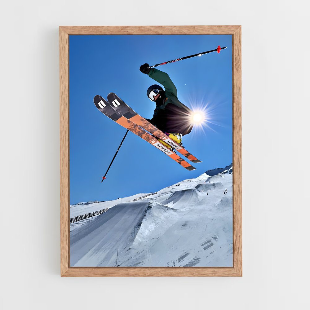 ap-olympics freestyle skiing-5 cadre Bois clair