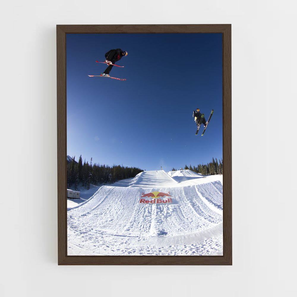 ap-olympics freestyle skiing-8 cadre Bois foncé