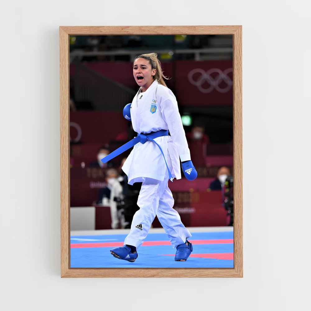 ap-olympics karate-1 cadre Bois clair