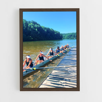 ap-olympics rowing-2 cadre Bois foncé