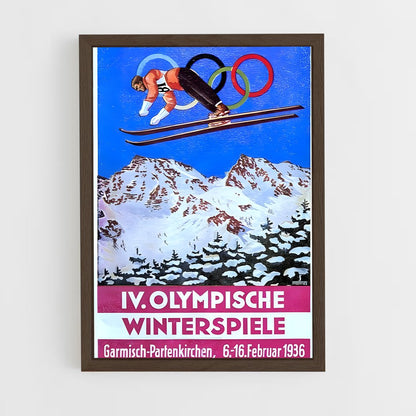 ap-olympics ski jumping-4 cadre Bois foncé