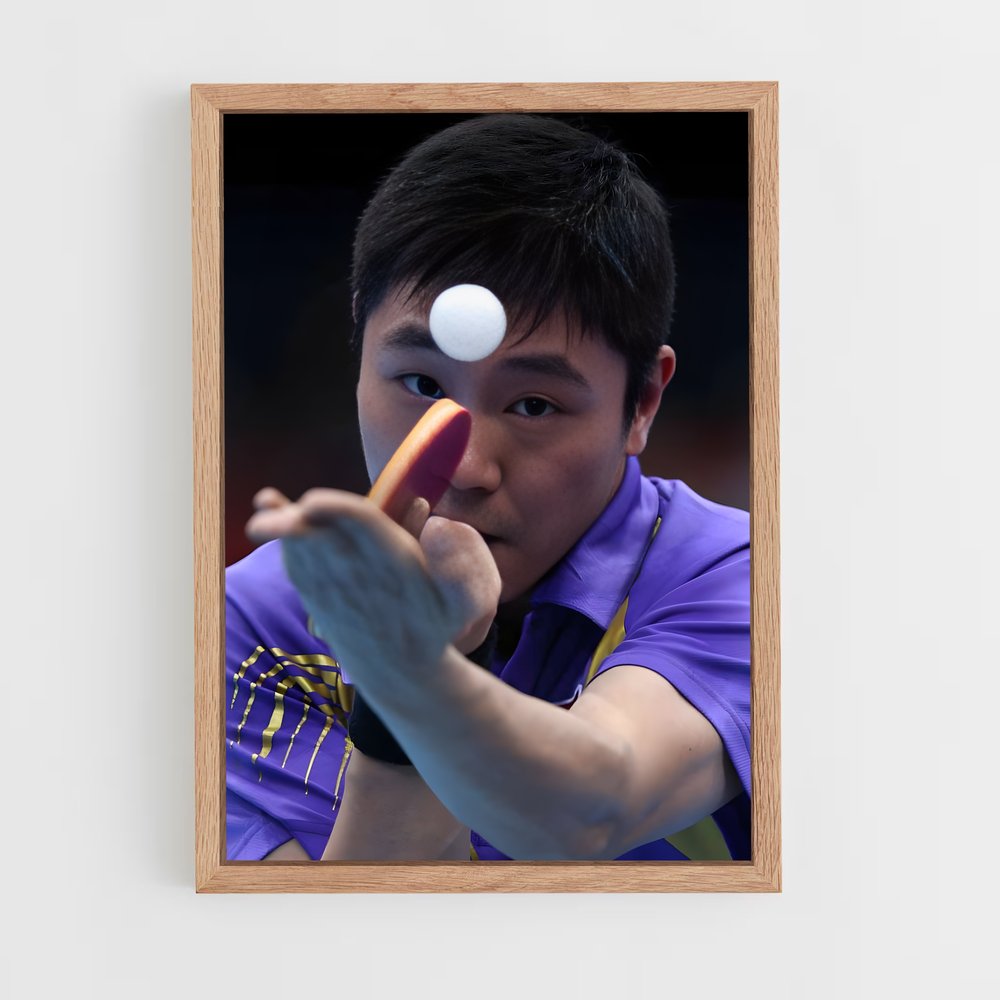 ap-olympics table tennis-4 cadre Bois clair