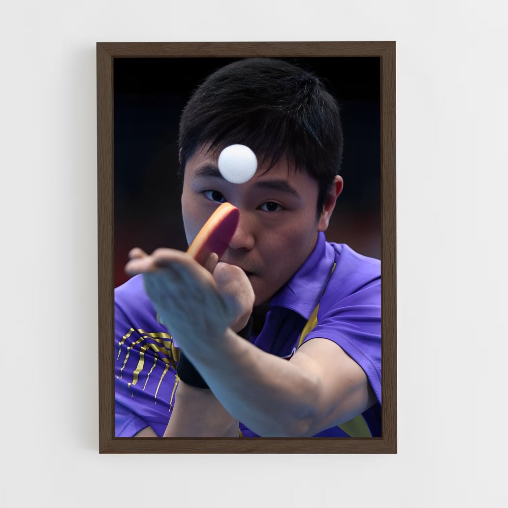 ap-olympics table tennis-4 cadre Bois foncé