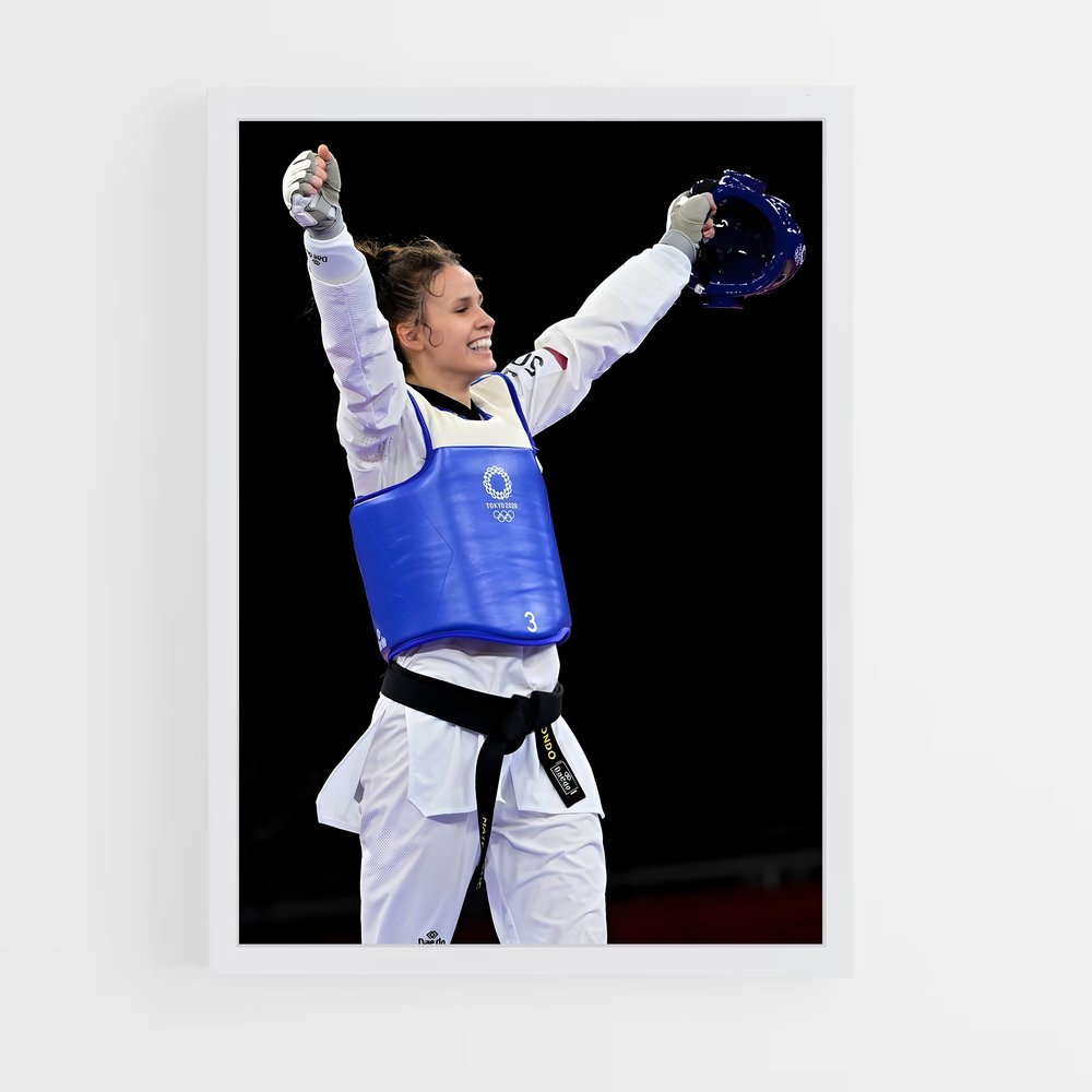 ap-olympics taekwondo-2 cadre Blanc