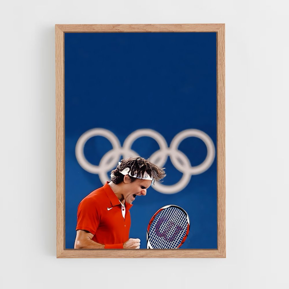 ap-olympics tennis-3 cadre Bois clair