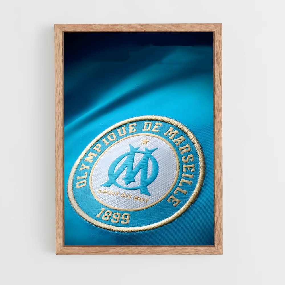 ap-olympique de marseille-11 cadre Bois clair