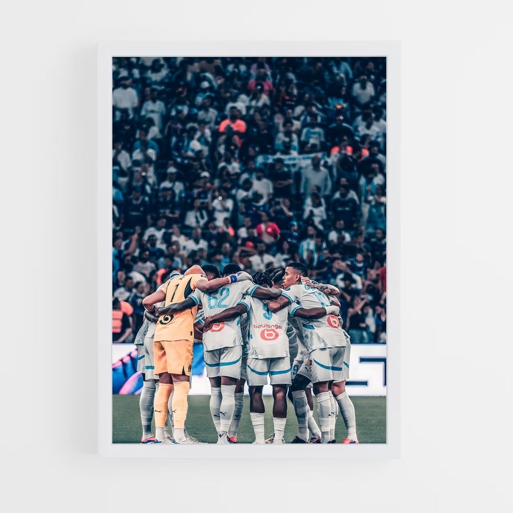 ap-olympique de marseille-13 cadre Blanc