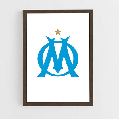 ap-olympique de marseille-6 cadre Bois foncé