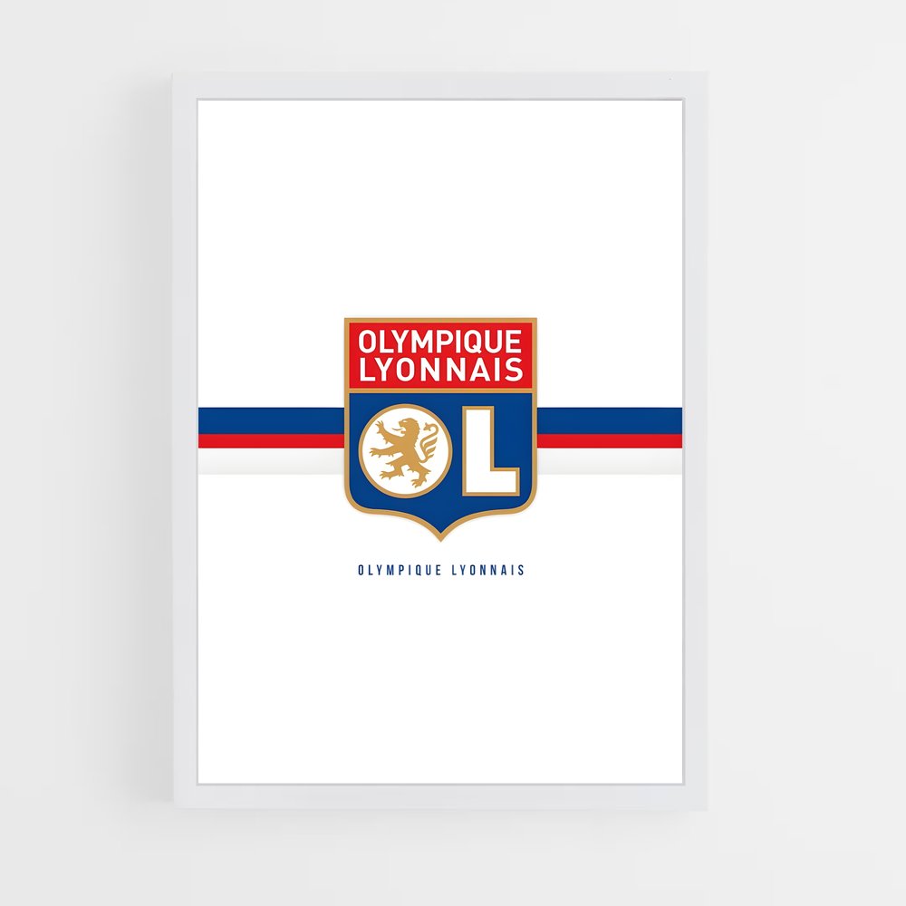 ap-olympique lyonnais-11 cadre Blanc