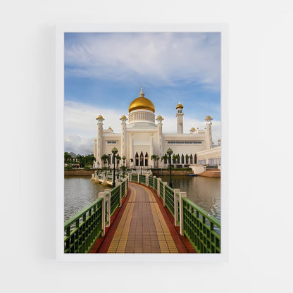 ap-omar ali saifuddien mosque-1 cadre Blanc