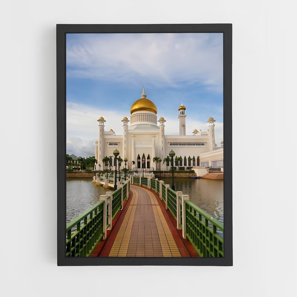 ap-omar ali saifuddien mosque-1 cadre Noir