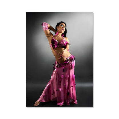 Poster Danse Orientale Rose