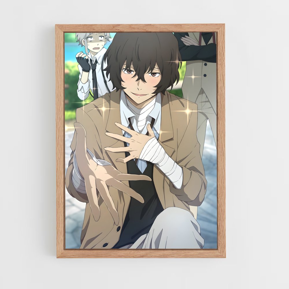 ap-osamu dazai-3 cadre Bois clair
