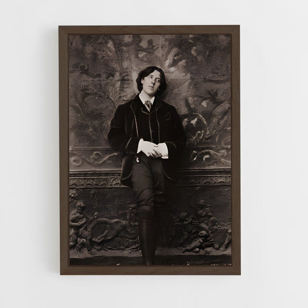 ap-oscar wilde-2 cadre Bois foncé