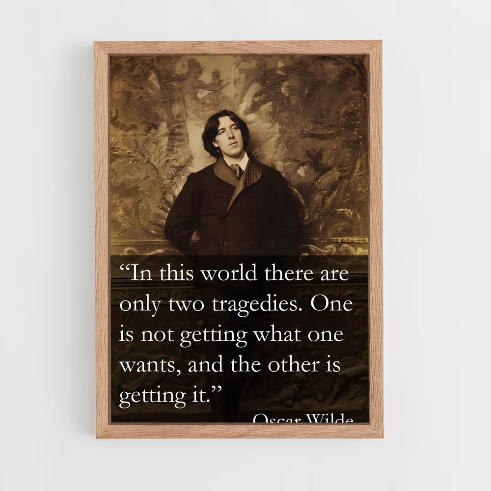 ap-oscar wilde-3 cadre Bois clair