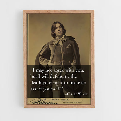 ap-oscar wilde-4 cadre Bois clair
