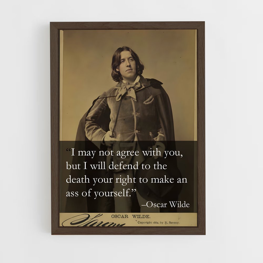 ap-oscar wilde-4 cadre Bois foncé
