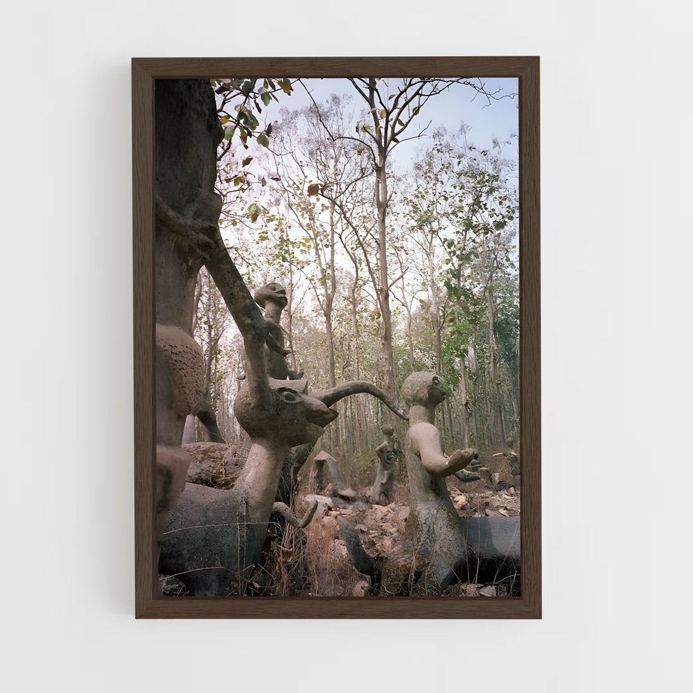 ap-osun osogbo sacred grove-3 cadre Bois foncé