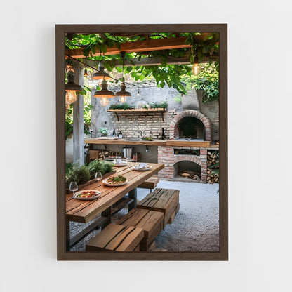 ap-outdoor kitchen-12 cadre Bois foncé