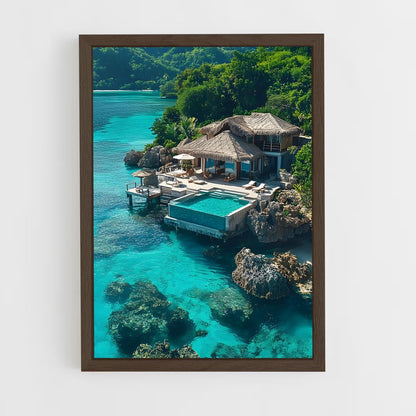 ap-overwater bungalows-1 cadre Bois foncé