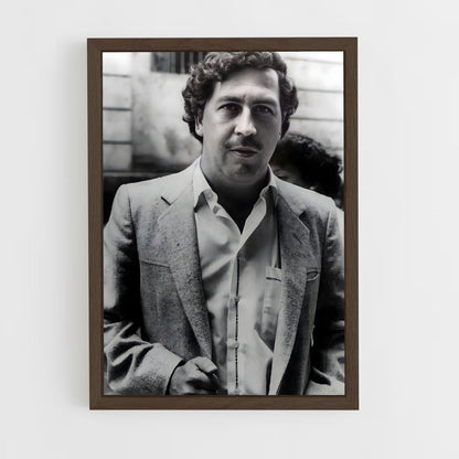 ap-pablo escobar-11 cadre Bois foncé