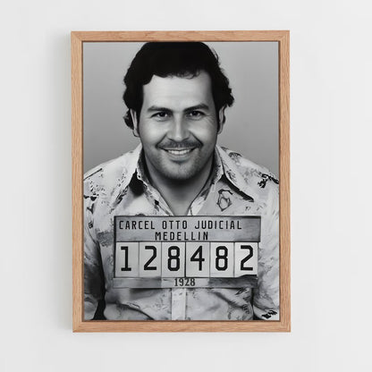 ap-pablo escobar-3 cadre Bois clair