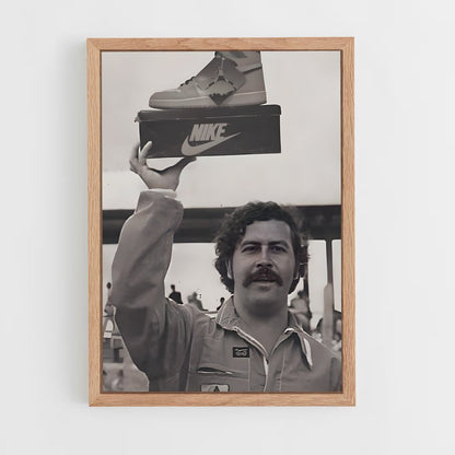 ap-pablo escobar-5 cadre Bois clair