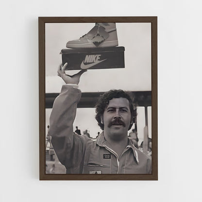ap-pablo escobar-5 cadre Bois foncé